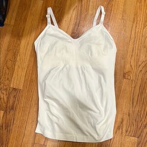 NEW Cream Nursing Tank with built in bra XL